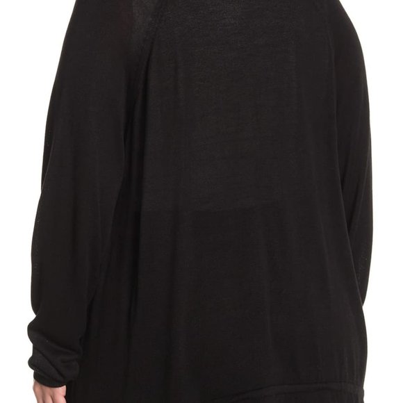 One A V-Neck Button Front Ruffled Cardigan - Picture 2 of 7